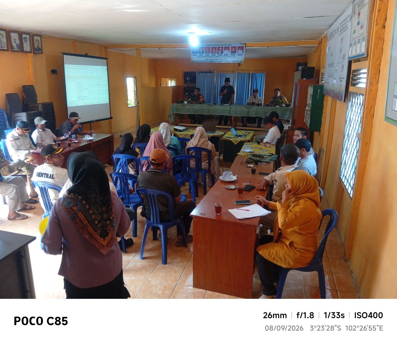 Pemerintah Desa Sentral baru melaksanakan musyawarah desa perubahan APBdesa perubahan  anggaran tahun 2026