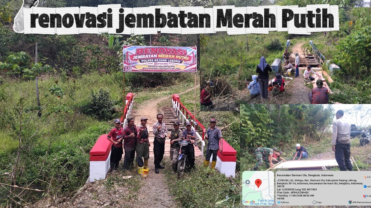 Renovasi jembatan Merah Putih Sentral baru